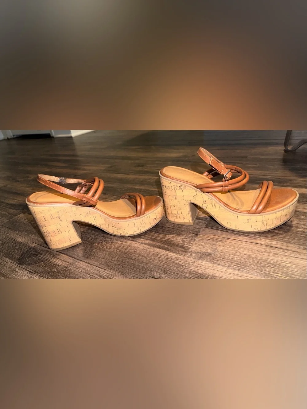 Chunky wedge heel sandals